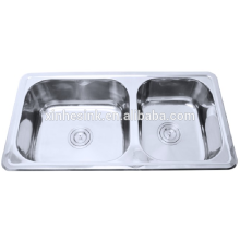 Good quality double bowl stainless steel upc sinks